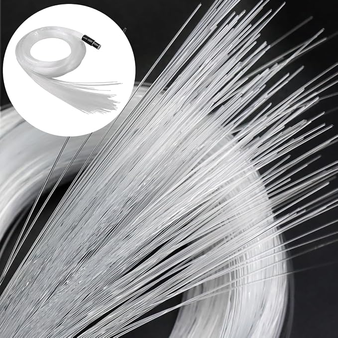 AKEPO Fiber Optic Light End Glow Cable 50pcs Ф0.03in 9.8ft/3m PMMA Plastic Cable - Image 2