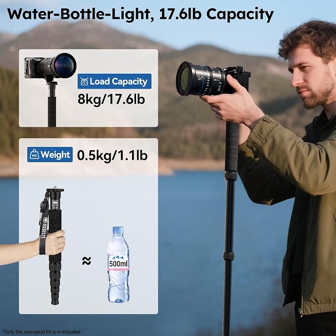 SIRUI AM-306M Camera Monopod, 6-Section 15.6-61.4 inches Aluminum Alloy - Image 4