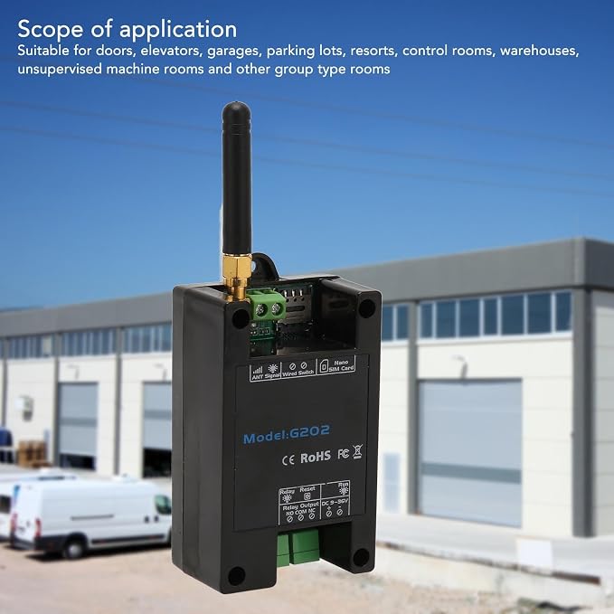 GSM Gate Opener, G202 Door Opener Remote Switch, GSM Remote Control Relay Switch - Image 2