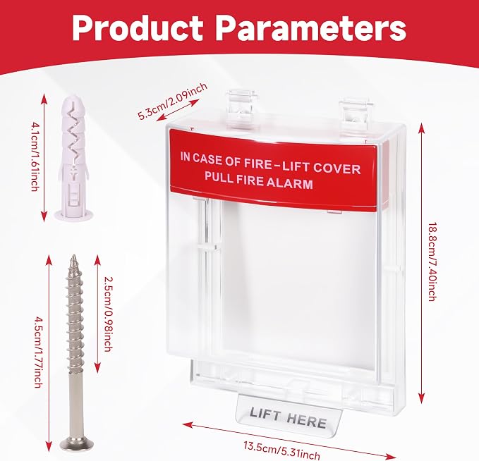 Fire Alarm Protective Cover Manual Call Point Button Protective Guard - Image 2