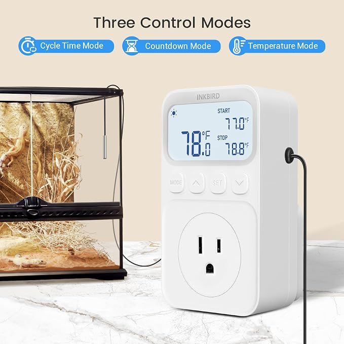 INKBIRD Digital Thermostat Outlet Temperature Controller Outlet Socket - Image 2