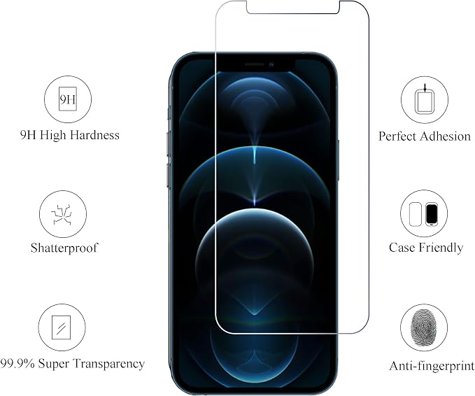 Ailun Screen Protector for iPhone 12 pro Max 2020 6.7 Inch 3 Pack Case Friendly - Image 2