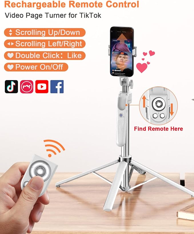 Yeaki 71” Auto Face Tracking Tripod - Image 3