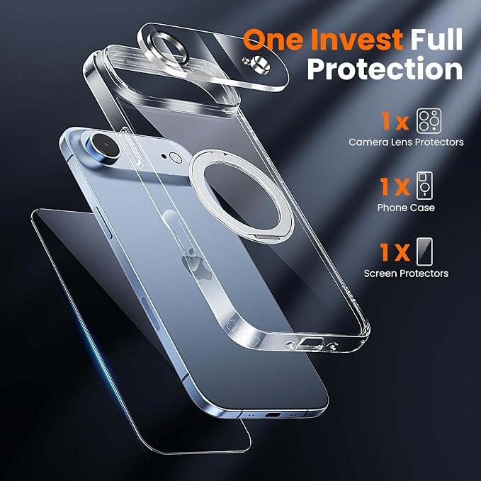toushion 3 in 1 for iPhone Case Clear, Shockproof for iPhone Air - Image 4