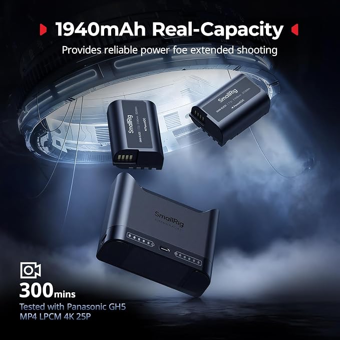 SMALLRIG DMW-BLK22 Camera Battery Set - Image 2