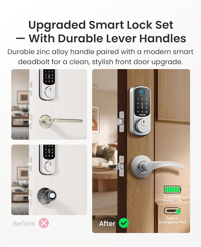 DESLOC B200 Fingerprint Smart Lock - Image 2