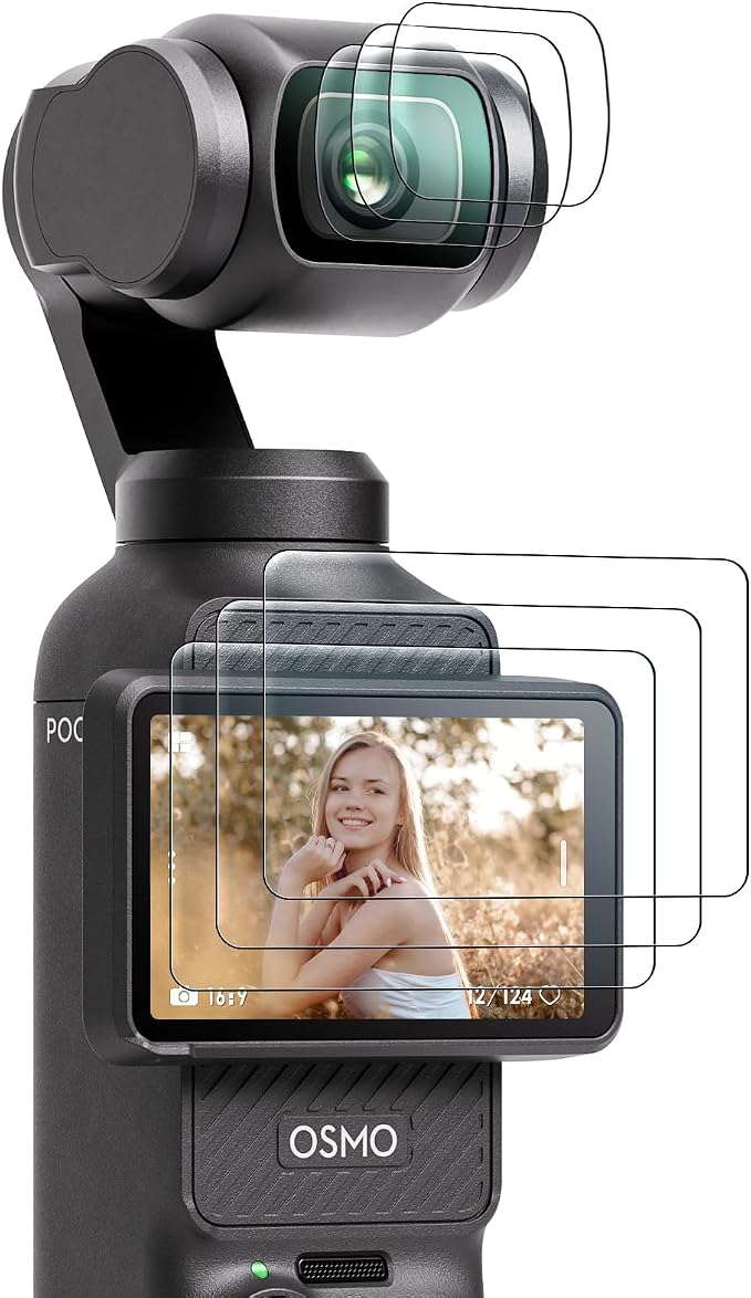 AMAZEAR Lens Screen Protector for DJI Osmo Pocket 4/3 / Xtra Muse, Pocket4 by YourProPhotoGear