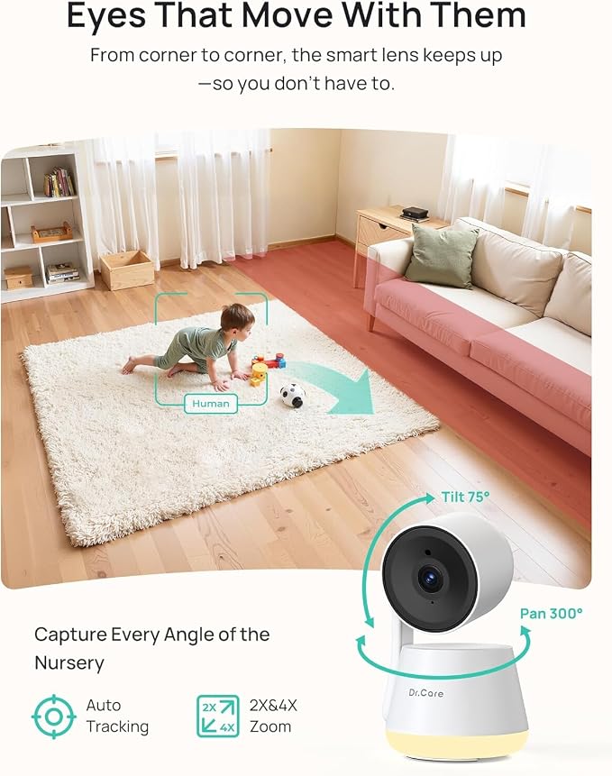 Dr.Care LumiView Smart WiFi Baby Monitor - Image 6