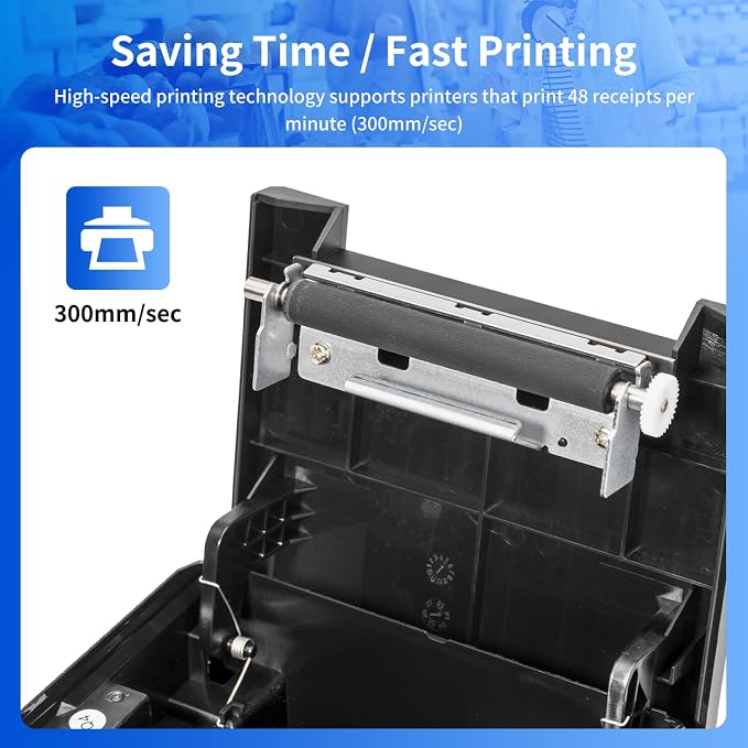 NetumScan 80mm POS Receipt Printer 300mm/s USB Thermal Receipt Printer - Image 4