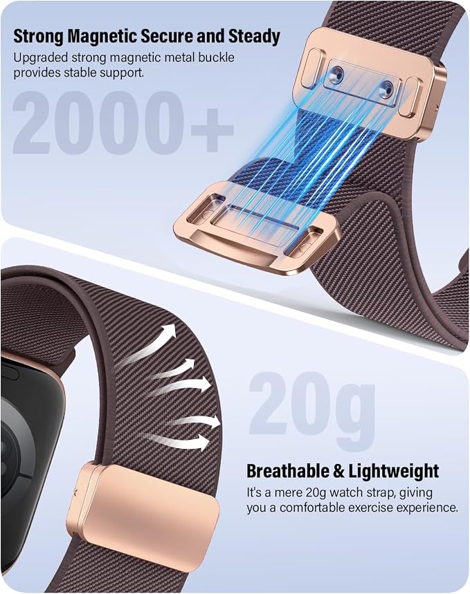 Stretchy Band Compatible with Apple Watch Bands 40mm 38mm 41mm 42mm 44mm 45mm - Image 4