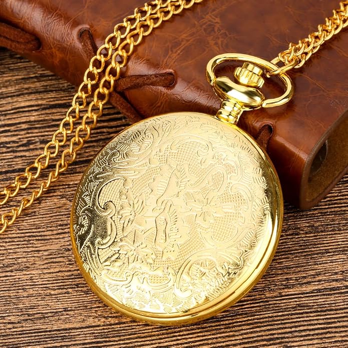Men's Pocket Watch, Arabic Digital Dial Pocket Watches - Image 5