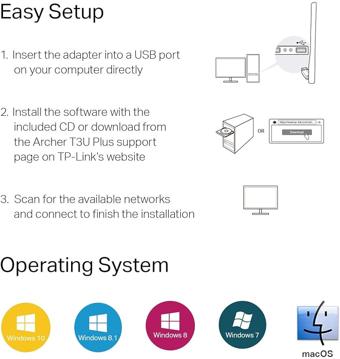 TP-Link USB WiFi Adapter for Desktop PC, AC1300 USB 3.0 Wireless Dual Band - Image 6