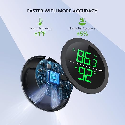 PAIZOO LED Digital Reptile Thermometer and Humidity Gauge Hygrometer - Image 3