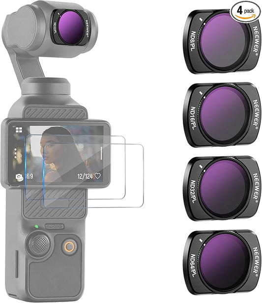 NEEWER Magnetic ND/PL Filter Set Compatible by Neewer