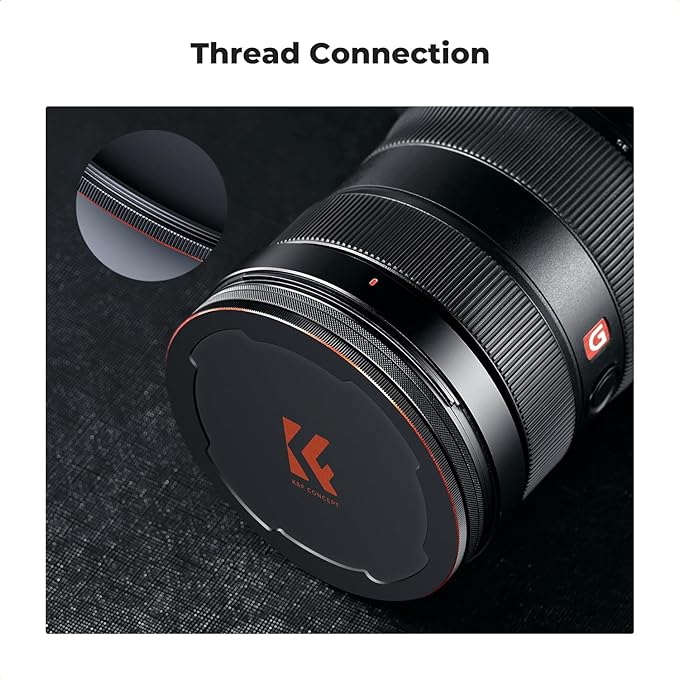 K&F CONCEPT 62mm Thread & Magnetic 2-in-1 Lens Filter Cap Only Compatible - Image 4