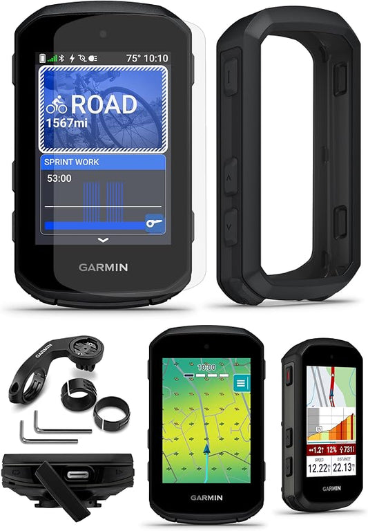 Garmin Edge 550 Compact GPS Cycling Computer Bundle by PlayBetter