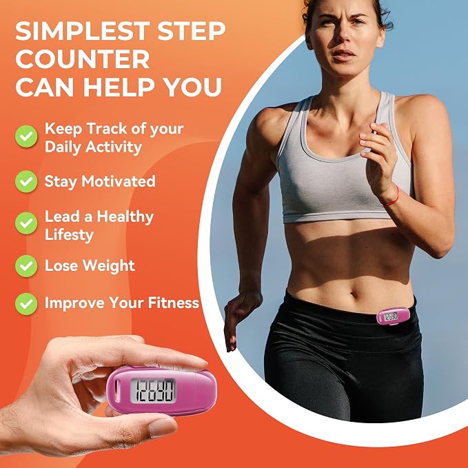 3D Pedometer for Walking, Simple Walking Step Counter - Image 4