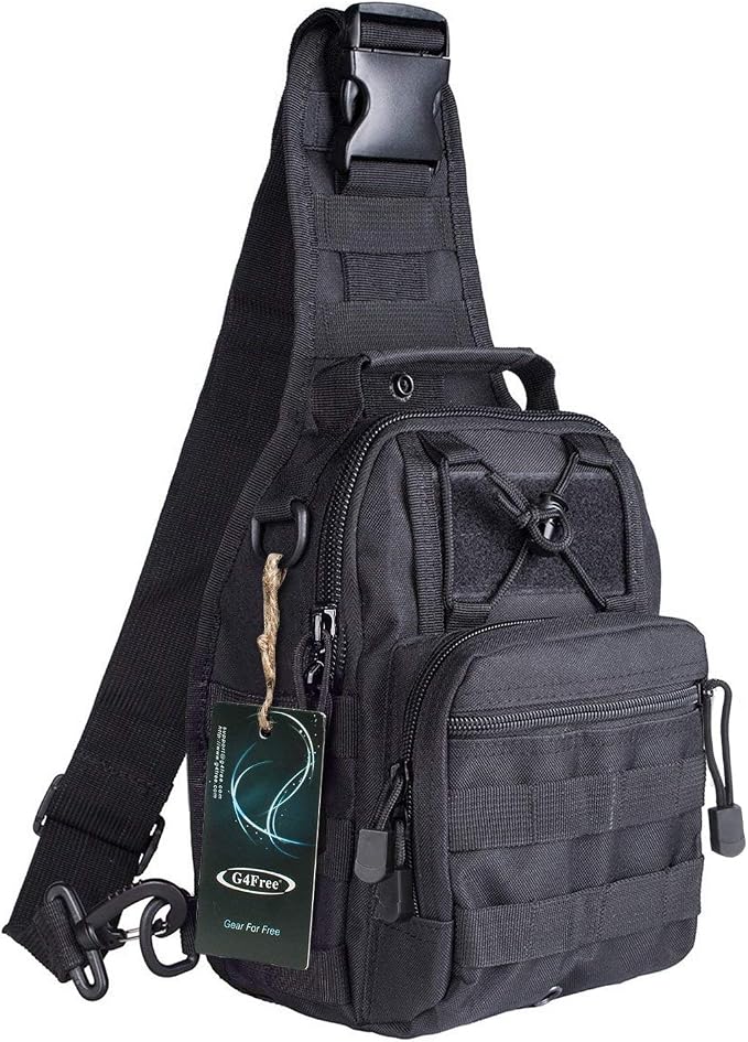 G4Free Outdoor Tactical Sling Bag Backpack, Military Sport Bag Pack Shoulder by G4Free