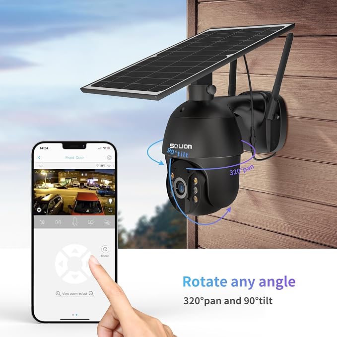 S600 4G LTE Security Camera Outdoor, Solar Powered Cellular Security Camera - Image 3