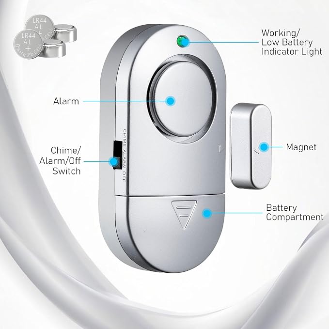 Window Door Alarm, Toeeson 120db Pool Alarm - Image 2