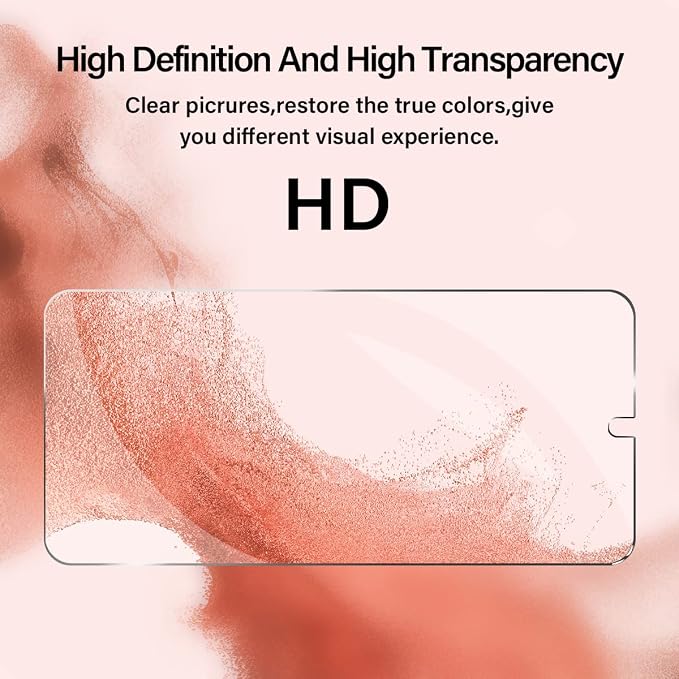 Galaxy S22 Tempered Glass Screen Protector + Camera Lens Protector Clear HD - Image 6