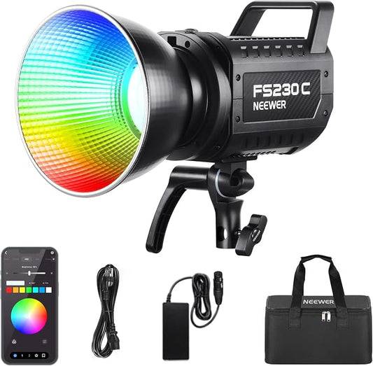 NEEWER 230W High Power RGB LED Video Light, APP/2.4G Control, 2500K-7500K by Neewer
