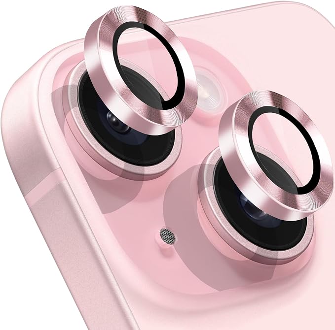 Compatible with iPhone 15 and 15 Plus Camera Lens Protector, Anti-Scratch Lens by Hsefo
