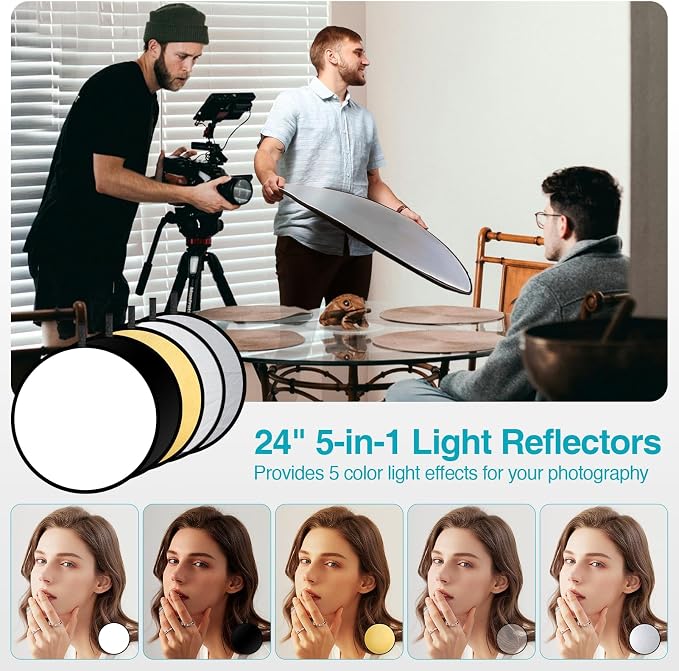 EMART 8.5 x 10 ft Backdrop Support System, Professional Photography Lighting Kit - Image 7