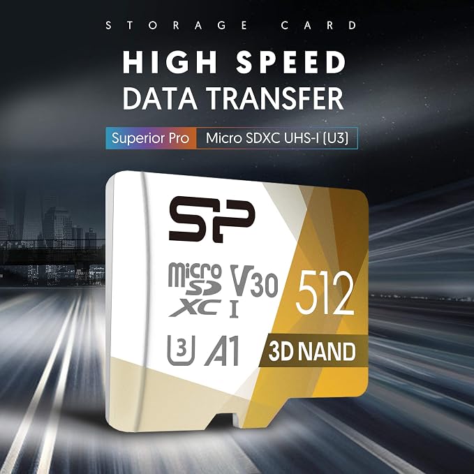 Silicon Power 512GB Micro SD Card U3 SDXC microsdxc High Speed MicroSD Memory - Image 3