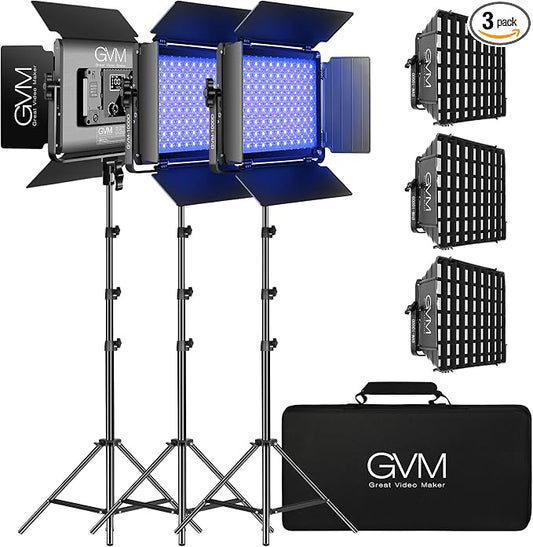 GVM RGB LED Video Light, Photography Lighting by GVMGreatVideoMaker