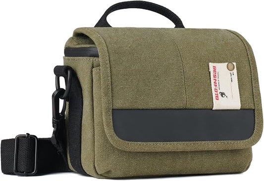 Besnfoto Camera Bag Small Crossbody Camera Shoulder Bag Purse Waterproof Canvas by Besnfoto