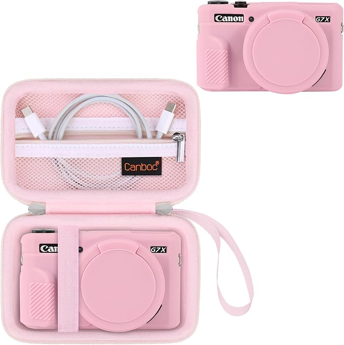 Canboc Camera Case for Canon PowerShot G7 X Mark II Digital Camera, Hard by Canboc