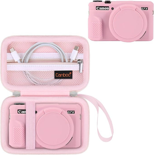 Canboc Camera Case for Canon PowerShot G7 X Mark II Digital Camera, Hard by Canboc