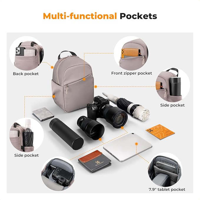 K&F CONCEPT Small Camera Bag for Photographer, Camera Sling Crossbody bag for - Image 3
