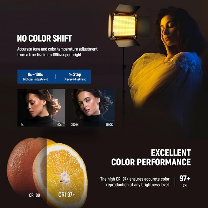 NEEWER Upgraded RGB LED Studio Video Light - Image 3