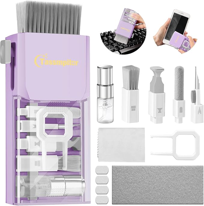 Tassmpitor Laptop Screen Keyboard Cleaner Kit, All in 1 Electronic Cleaning Tool by Tassmpitor