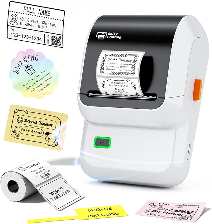 Ponek Label Maker, M100 Address Label Printer, Versatile App by Ponek