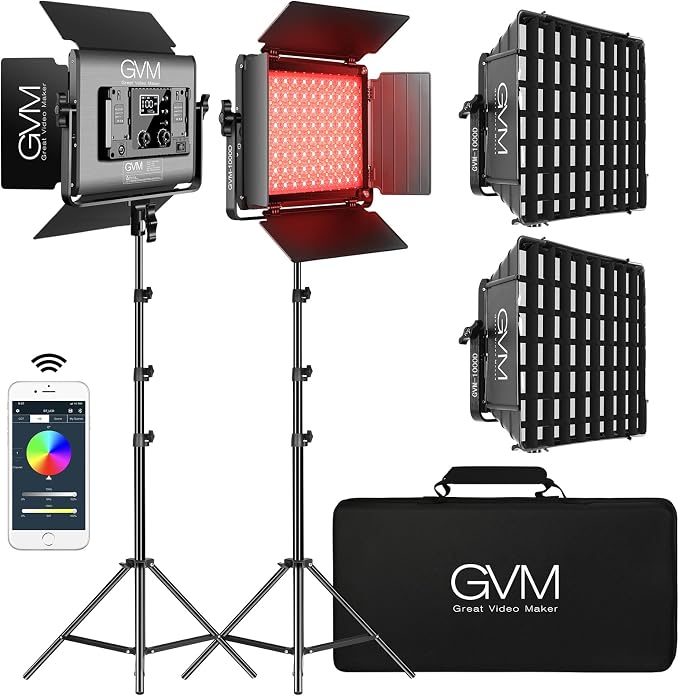 GVM 1000D RGB Led Video Light by GVMGreatVideoMaker
