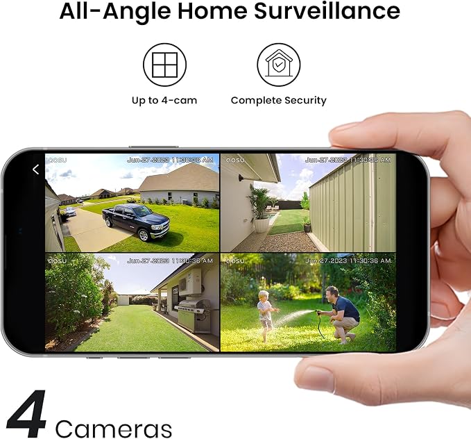 aosu 2K Add-on Camera, Requires WirelessCam/SolarCam aosuBase - Image 7