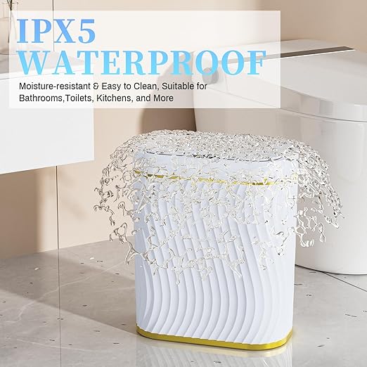 steo spce Automatic Motion Sensor Bathroom Small Trash Can - Image 5
