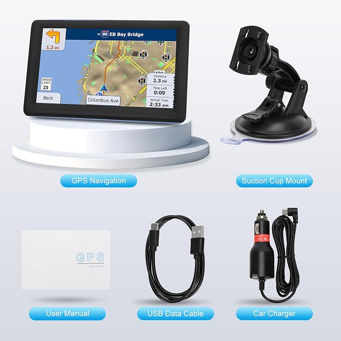 7" GPS Navigator for Car Truck RV, Car GPS Navigation System - Image 5