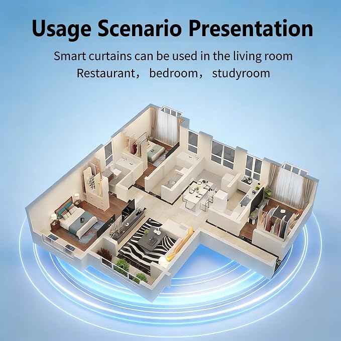 Zigbee Motor with Plug for Smart Curtain Track System, Automatic Ceiling - Image 9