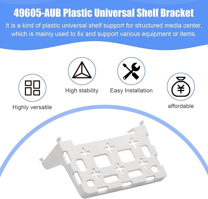 2PCS 49605-aub Structured Media Panel Accessories Enclosure Universal Shelf - Image 4