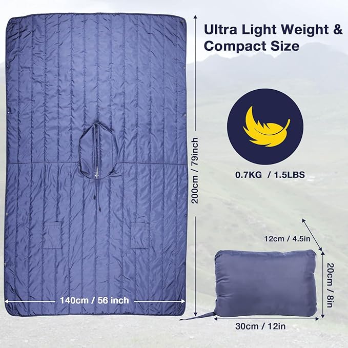 DUKUSEEK Outdoor Wearable Camping Blanket - Image 5