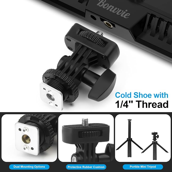 15W Rechargeable LED Video Light Kit, 9” Camera Light - Image 6