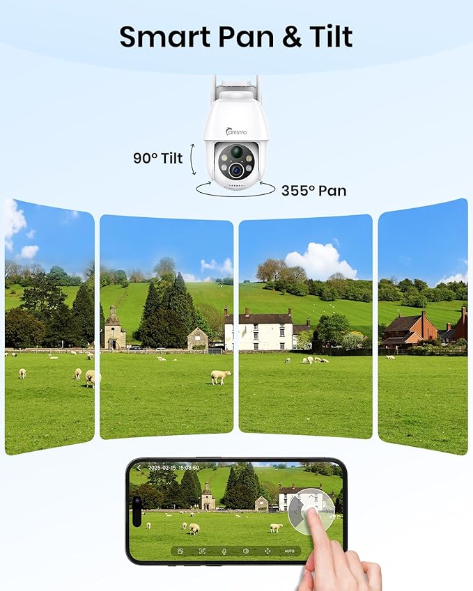 Solar Security Camera Wireless Outdoor, WiFi 6 - Image 7