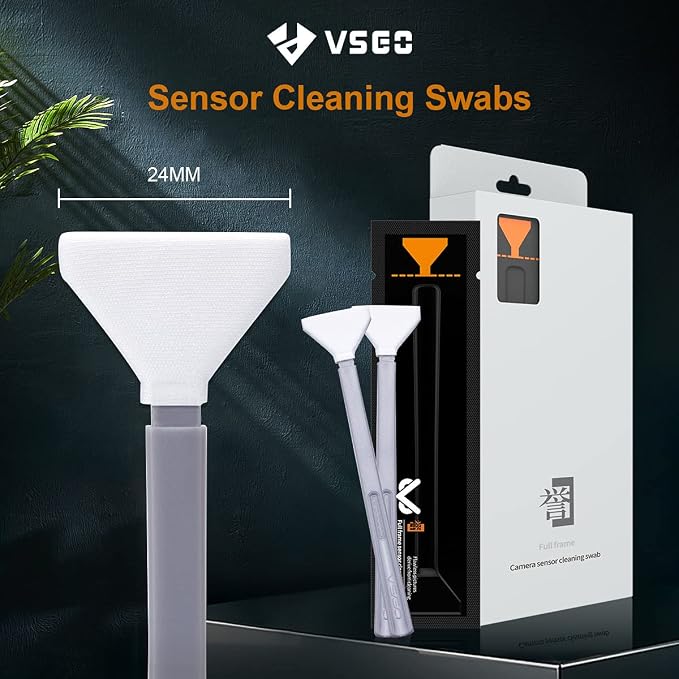VSGO 24pcs Full-Frame Camera Sensor Cleaning Kit, Sensor Cleaning Swabs - Image 2