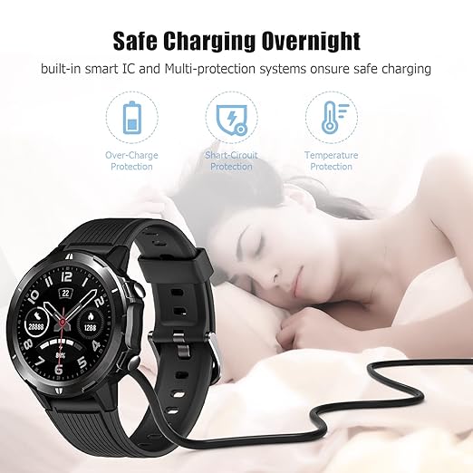 Smart Watch Charger for Letsfit Willful YAMAY VeryFitPro, Replacement Magnetic - Image 4