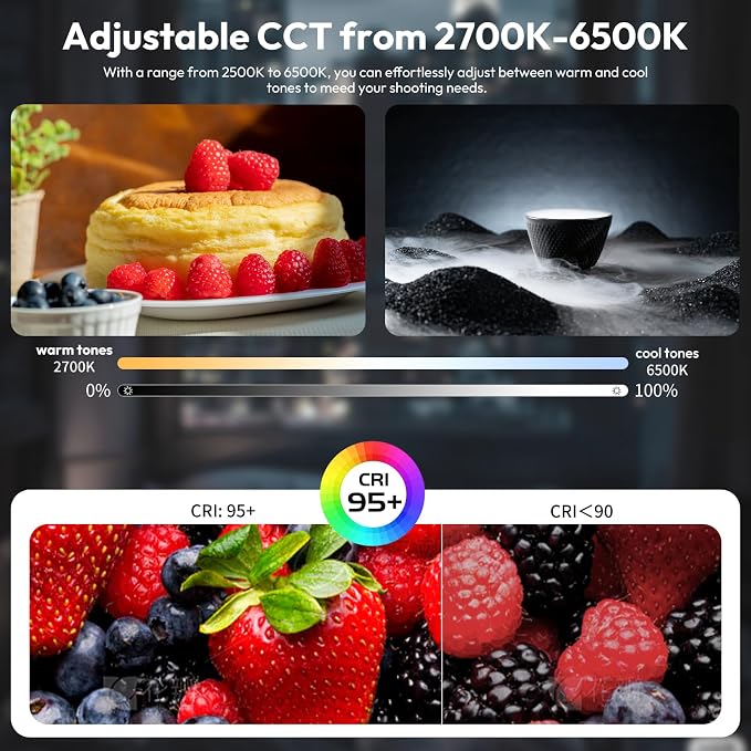 ULANZI UA20 Inflatable Tube Light, 20W Bi-Color Magnetic LED Air Tube Video - Image 3