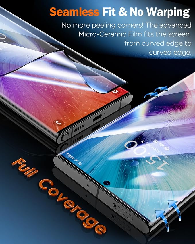 LK 2 Pack for Samsung Galaxy S22 Ultra Screen Protector, Upgrade from Tempered - Image 7